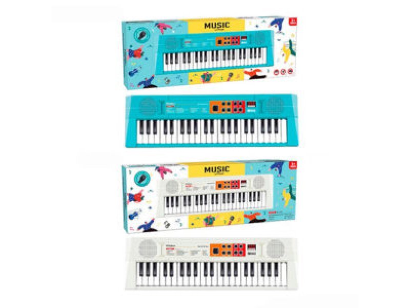 Синтезатор 44 клавіши,48см,демо,мікрофон,запис,в кор-ці,55,5х19,5х8см №BX-1683-1683B(18) — фото товару | Канцелярський Сад