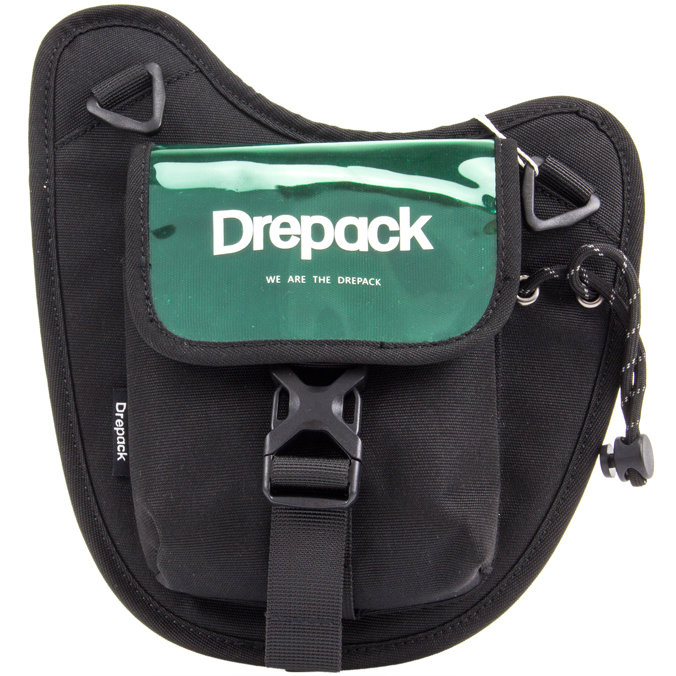 Сумка плечова 1від., 1карм. чорно-зелена №KB-3988-green — фото товару | Канцелярський Сад