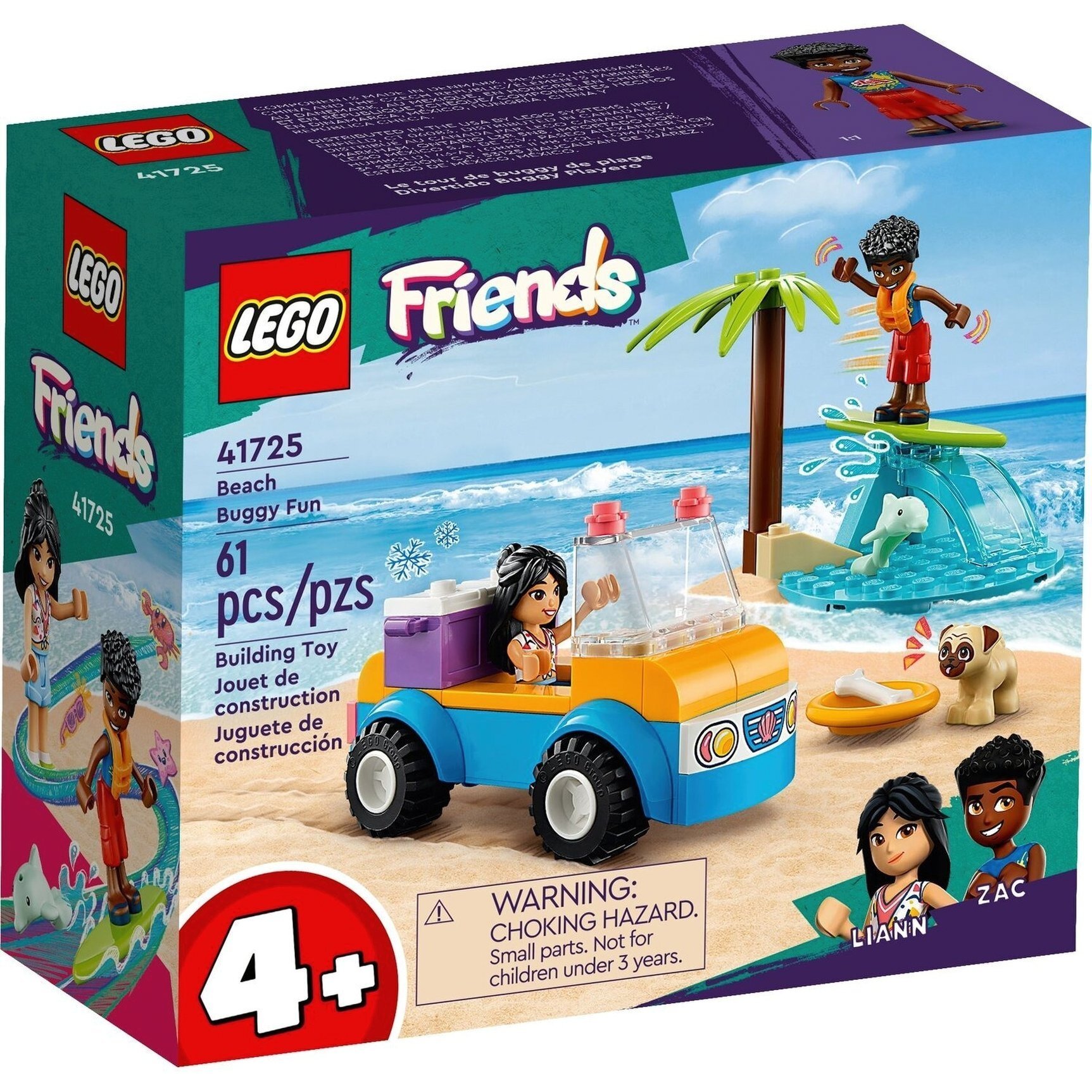 Конструктор "LEGO" Friends Розваги на пляжному кабріолеті №41725(4) — фото товару | Канцелярський Сад