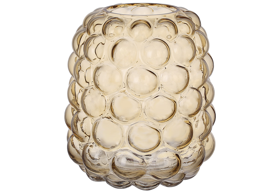 Ваза скло "Bauble" h-20см,амбер №591-358/Bonadi/(6) — фото товару | Канцелярський Сад