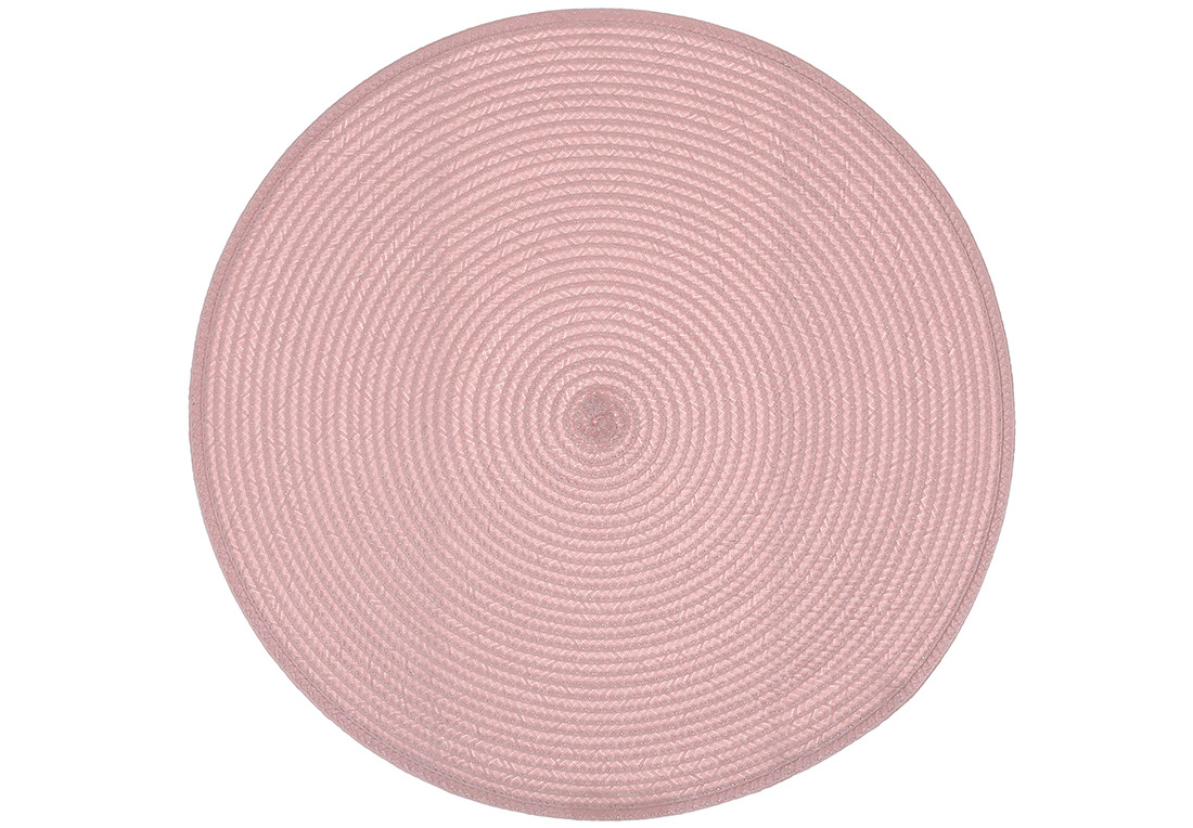 Серветка настільна кругла "Casual" 38см рожева №445-037/Bonadi/(4) — фото товару | Канцелярський Сад