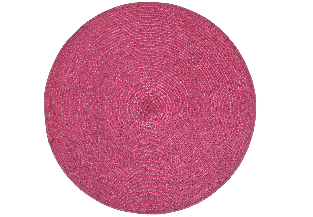 Серветка настільна кругла "Casual" 38см фуксія №445-038/Bonadi/(4) — фото товару | Канцелярський Сад
