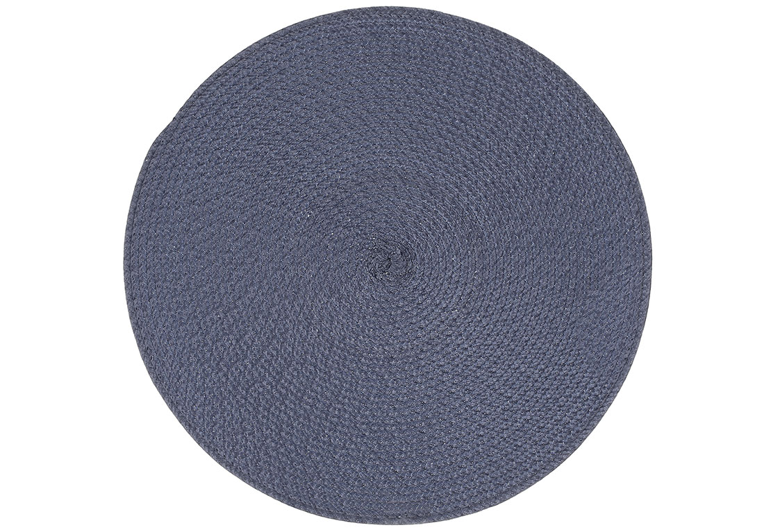 Серветка настільна кругла "Casual" 38см сталевий синій №445-057/Bonadi/(4) — фото товару | Канцелярський Сад