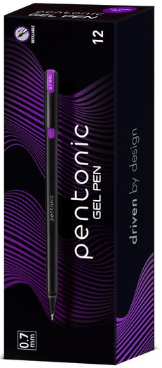 Ручка гел. "Linc" №420421 Pentonic 0,7мм фіолетова(12)(120) — фото товару | Канцелярський Сад