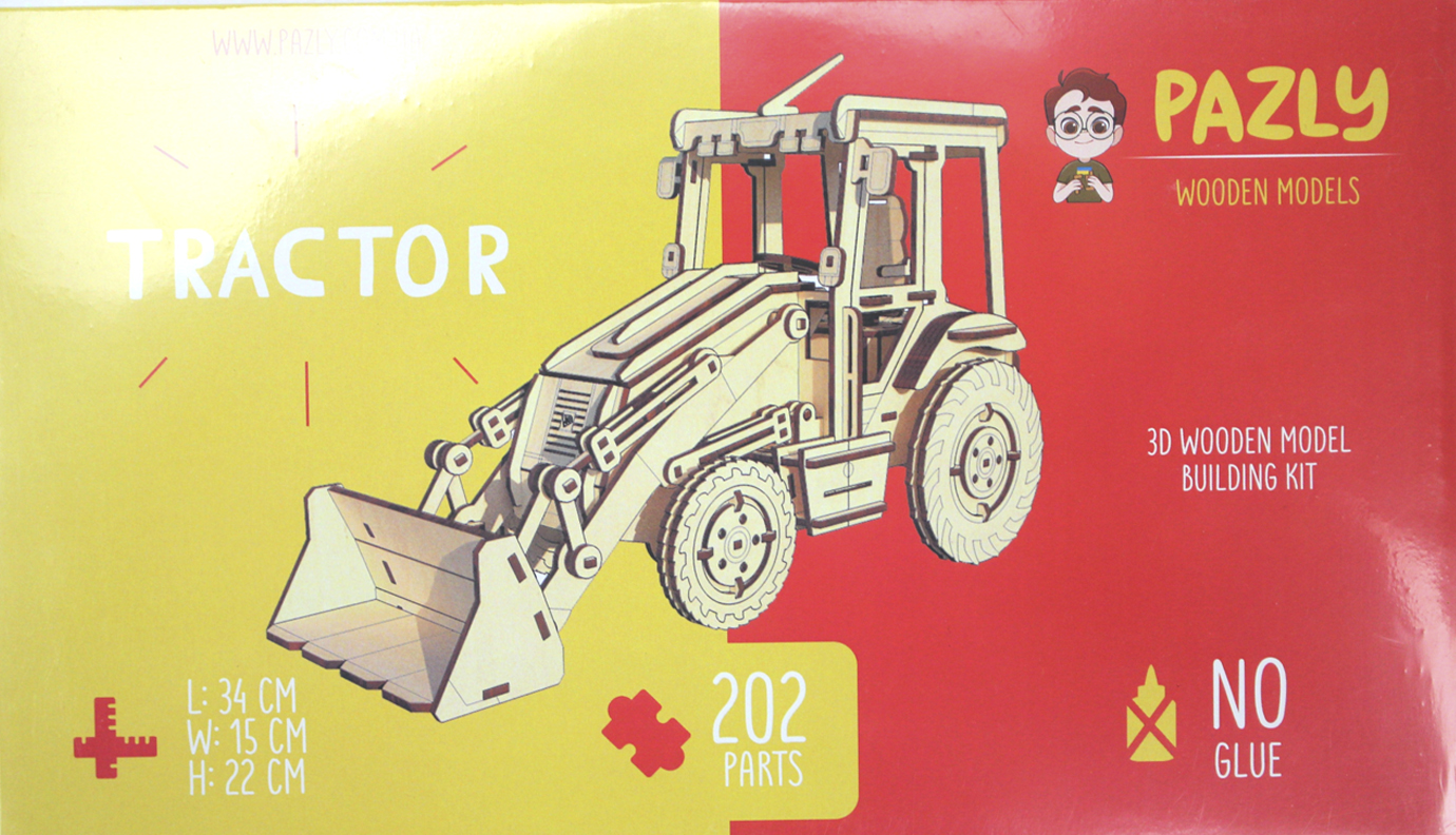 Іграшка дерев'яна Конструктор "Трактор" 202ел №OPZ-0005 Handy Games — фото товару | Канцелярський Сад