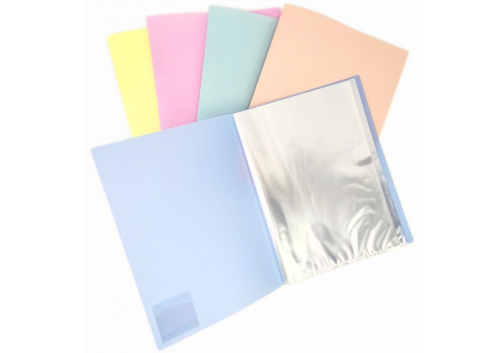 Папка "Optima" №O32134 А4 з 20ф. глянець,пастельна асорті(25) — фото товару | Канцелярський Сад