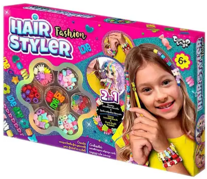 Набір креативної творчості "Hair Styler. Fashion" мал. №HS-01-02/DankoToys/(12) — фото товару | Канцелярський Сад