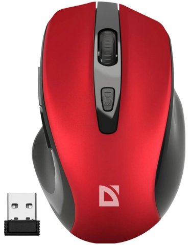Мишка BT Defender Prime MB-053 "(1600dpi) red 6 кнопок — фото товару | Канцелярський Сад