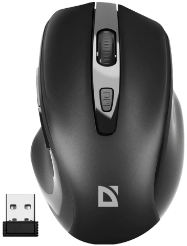 Мишка BT Defender Prime MB-053 "(1600dpi) black 6 кнопок — фото товару | Канцелярський Сад