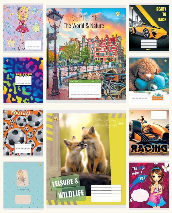 Зошит 18арк. лін. /ТВ/ "Мікс" №ТЕ42201(20)(400) — фото товару | Канцелярський Сад