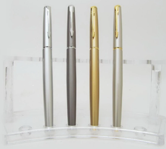 Ручка кап. метал. "Baixin" №RP978-1-2-7 синя mix(12) — фото товару | Канцелярський Сад