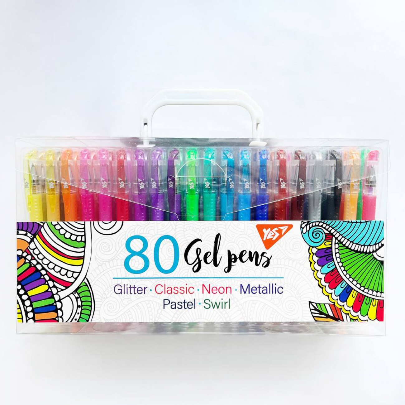Набір ручок гел. "Yes" №420437 80шт(2)(12) — фото товару | Канцелярський Сад