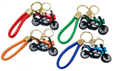 Брелок гумовий "Мотоцикл" зі жгутом №BT-3161(12) — купити | Канцелярський Сад