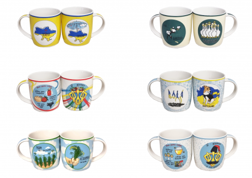 Чашка керам. 360мл "Сучасні приколи" мікс №2183-24/S&T/(12)(48) — фото товару | Канцелярський Сад