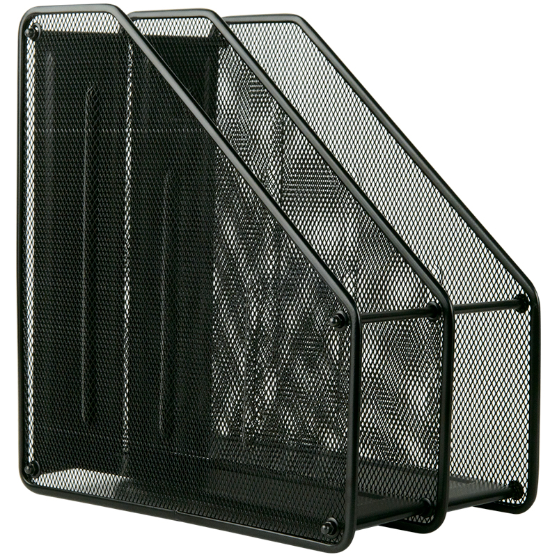 Лоток вертик. "Axent" №2126-01-A метал. на 2 відд. чорний(10) — купити | Канцелярський Сад