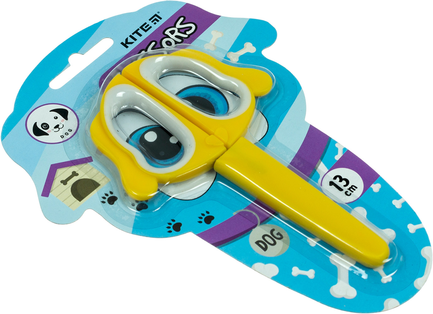 Ножиці дит. "Kite" №K21-017-04 Puppy 13см в футлярі,жовті(12) — купити | Канцелярський Сад