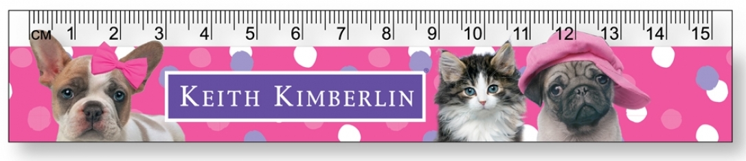 Лінійка пласт. 15см "Yes" Keith Kimberlin №370601(20)(100) — фото товару | Канцелярський Сад