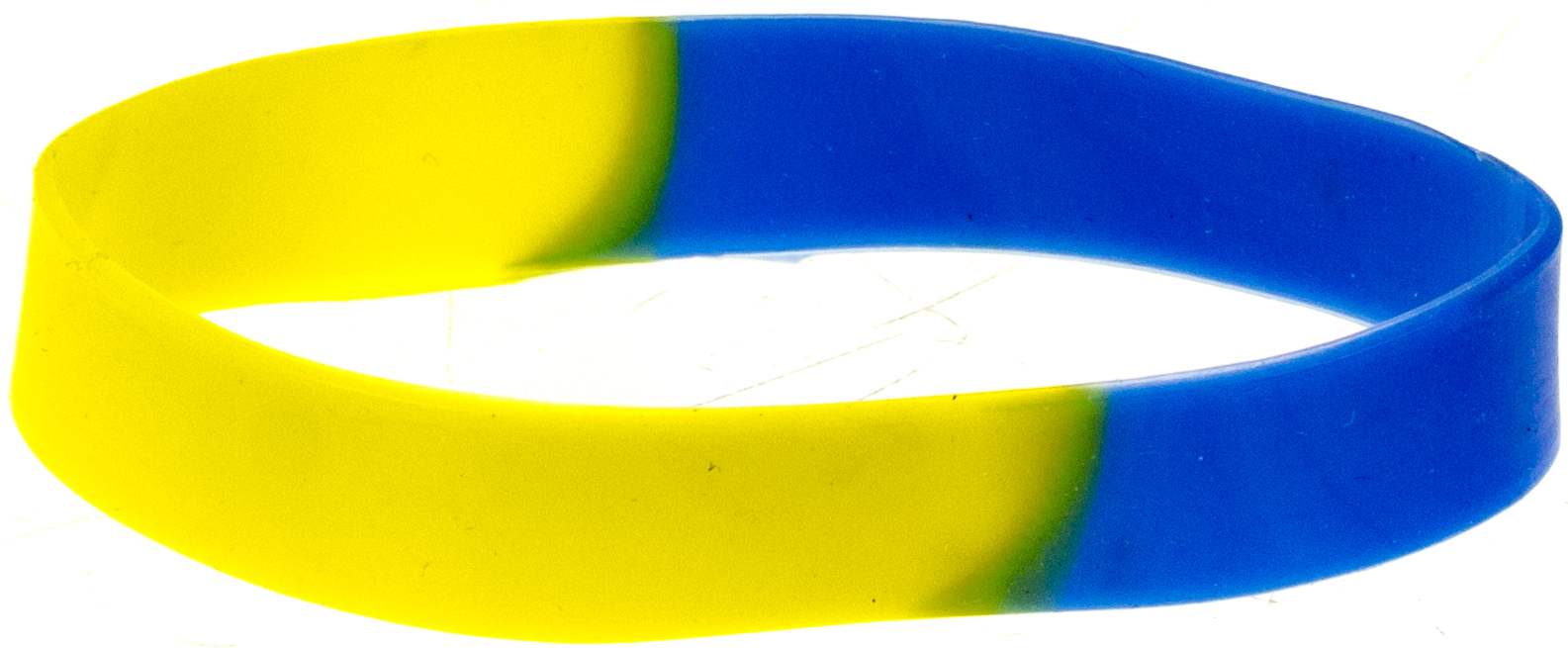 Браслет силіконовий жовто-синій №783004(1)(50)(100) — фото товару | Канцелярський Сад
