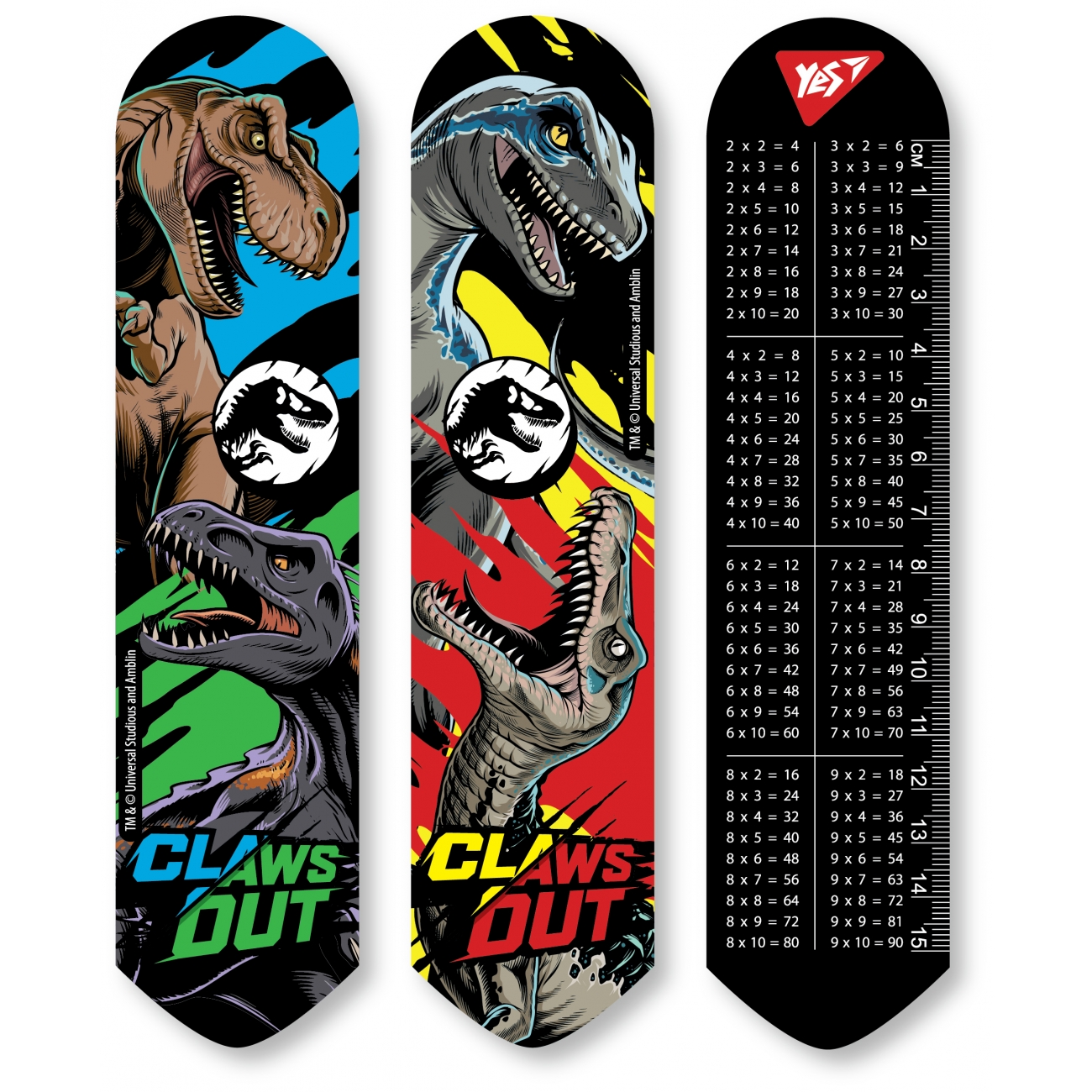 Закладка пласт. "Yes" №707723 2D Jurassic World(10)(100) — фото товару | Канцелярський Сад