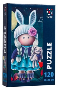 Пазли "Лялька-зайчик" 120ел. №DT100-01(24) — фото товару | Канцелярський Сад