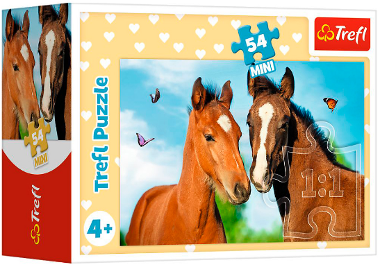 Пазли Trefl 54ел. Коники. Симпатичні тварини №19734 — фото товару | Канцелярський Сад