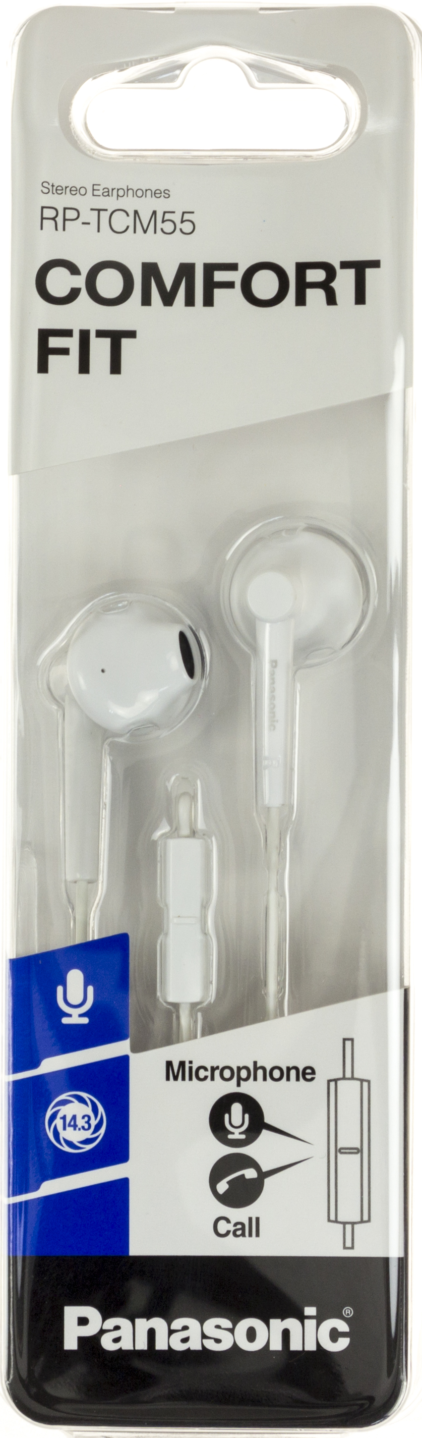 Навушники вставні Panasonic RP-TCM55GC-W white+мікрофон(10) — купити | Канцелярський Сад