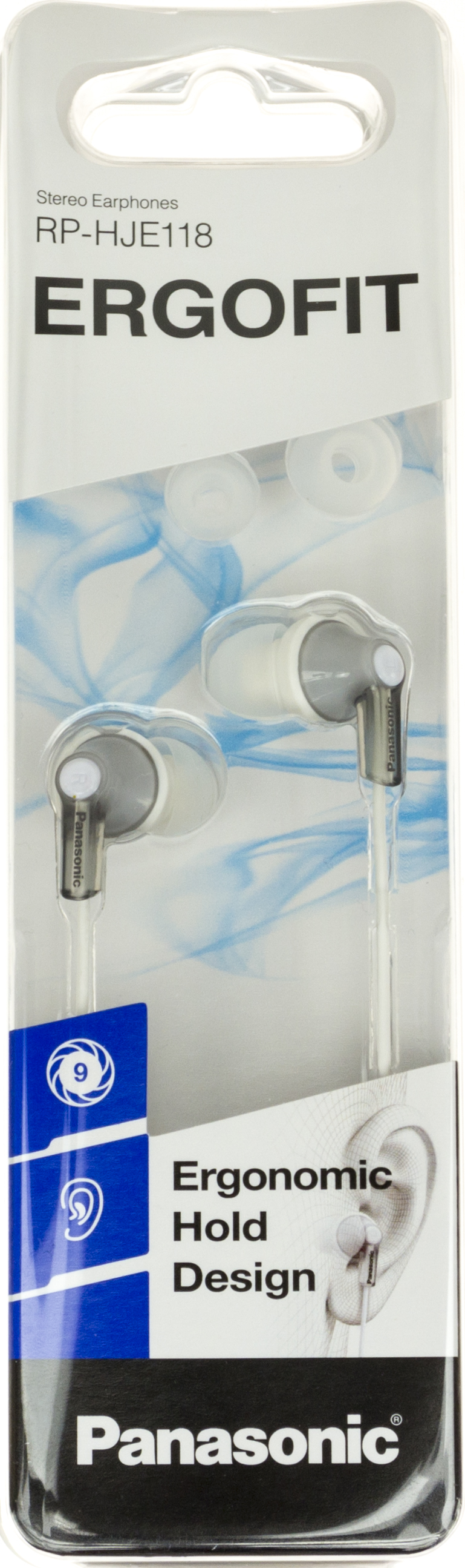 Навушники вакуумні Panasonic RP-HJE118GU-S silver — фото товару | Канцелярський Сад