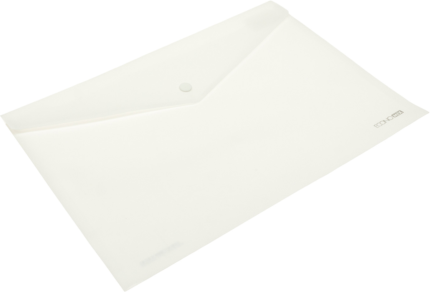 Папка-конверт "Economix" №E31301-14 А4 на кнопці біл. (непрозор.)(12) — фото товару | Канцелярський Сад