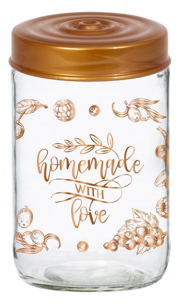 Банка скло "Herevin Decorated Jam Jar-Homemade With Love" 0,6л №171441-072(12) — купити | Канцелярський Сад