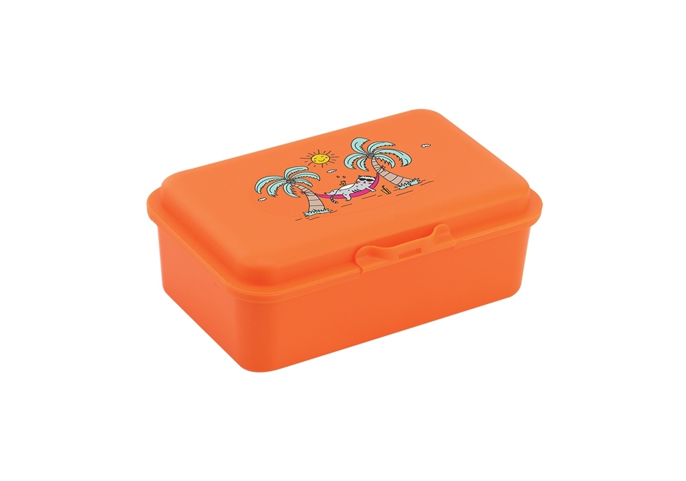 Ланч бокс пласт. "Economix" 750мл Relax помаранчевий №E98389(12) — фото товару | Канцелярський Сад