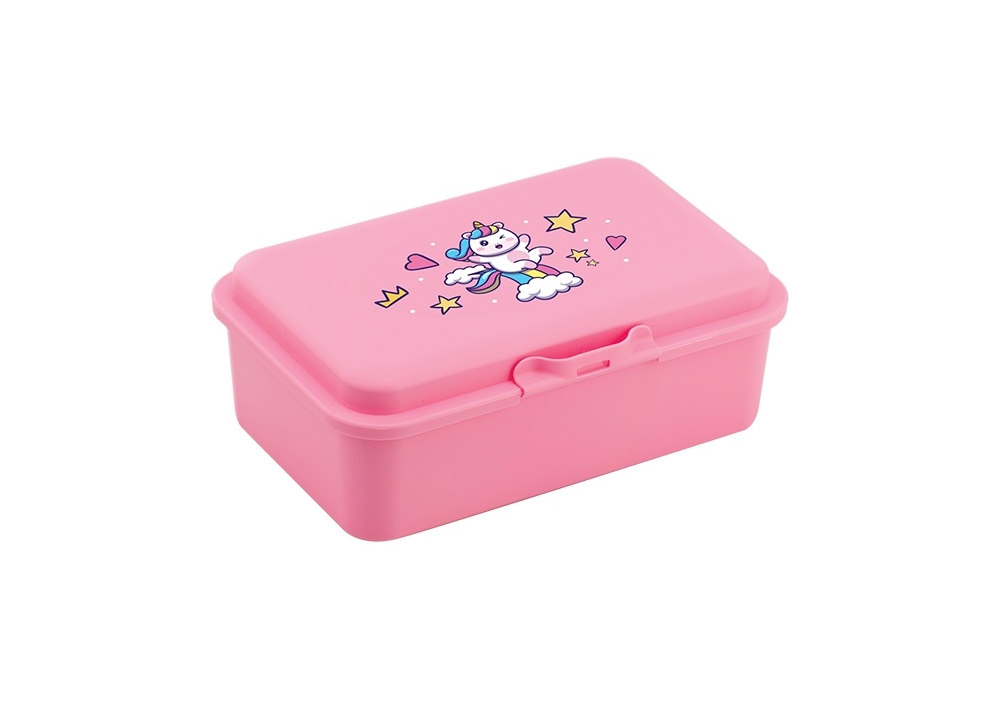 Ланч бокс пласт. "Economix" 750мл Unicorn рожевий №E98390(12) — фото товару | Канцелярський Сад