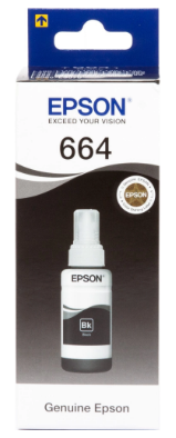 Чорнило Epson L100/L200 70мл black №664/C13T66414A — фото товару | Канцелярський Сад