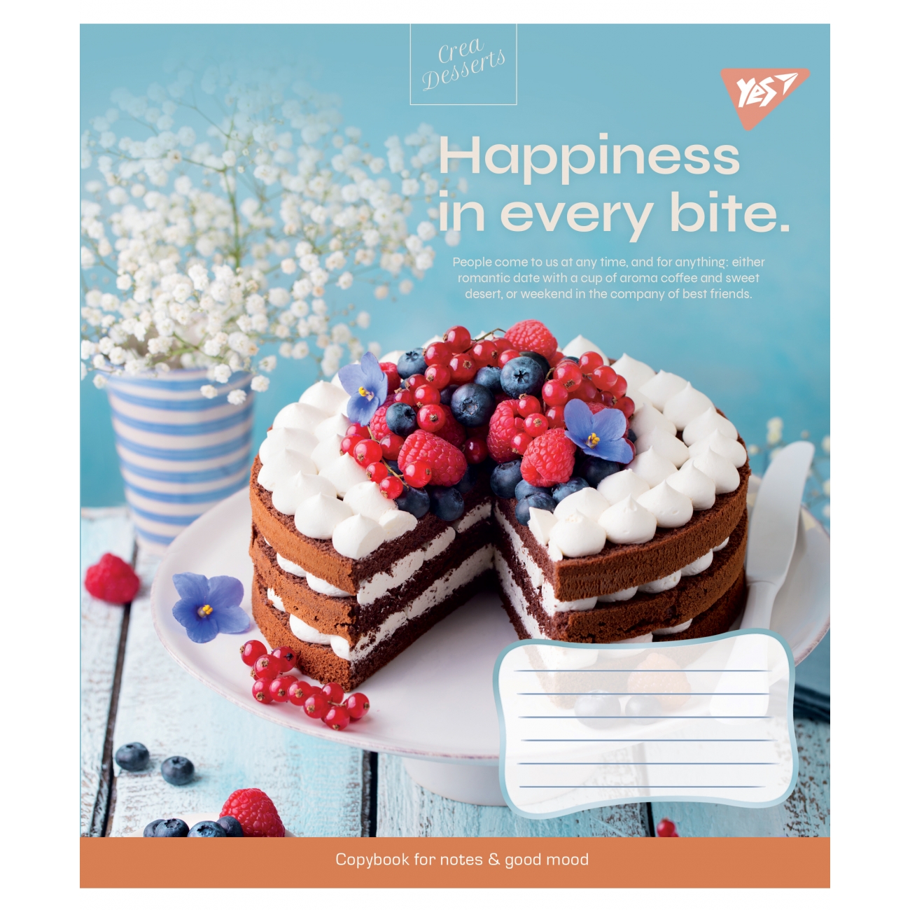 Зошит 48арк. лін. YES Desserts №766456(10)(200) — фото товару | Канцелярський Сад