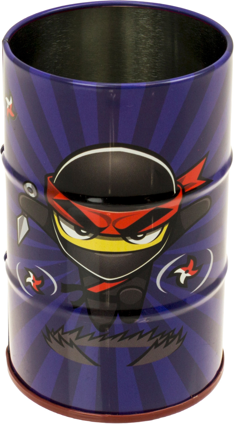 Стакан для ручок метал. "Yes" №470503 "Ninja"(50) — фото товару | Канцелярський Сад