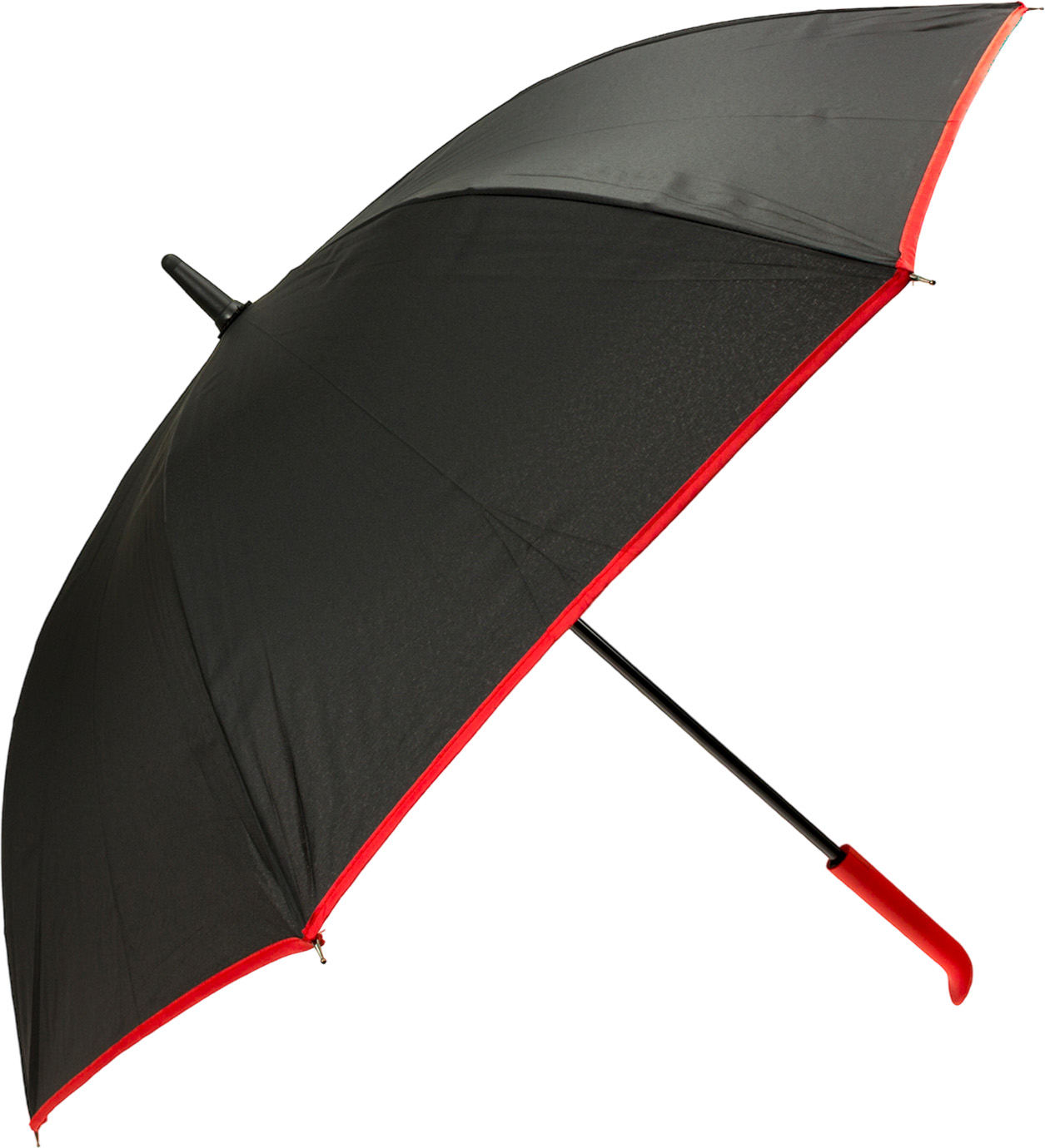Парасолька жін. тростина напівавтомат "Optima Promo Next" чорно/червона №O98502 — фото товару | Канцелярський Сад