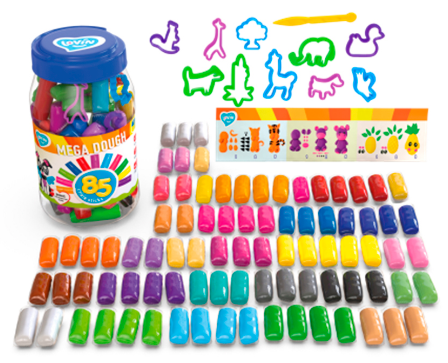 Набір тіста для ліплення "Lovin'Do" Mega dough 85 кольор. №41227(4) — фото товару | Канцелярський Сад