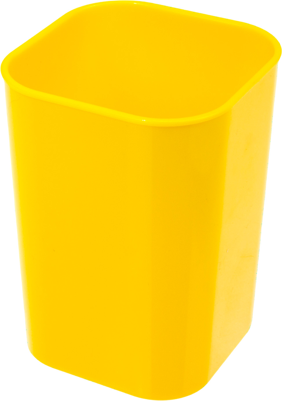 Стакан для ручок "КіП" СТРП-01 квадр. жовтий (4) — фото товару | Канцелярський Сад