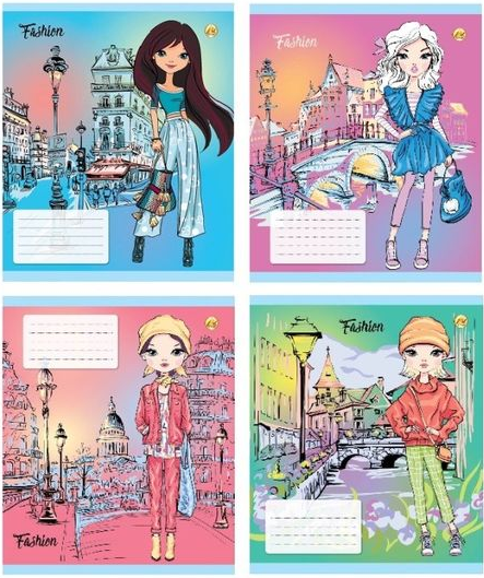 Зошит 12арк. кос.лін. /ТВ/ "Fashion" №ТЕ33102(25)(600) — фото товару | Канцелярський Сад