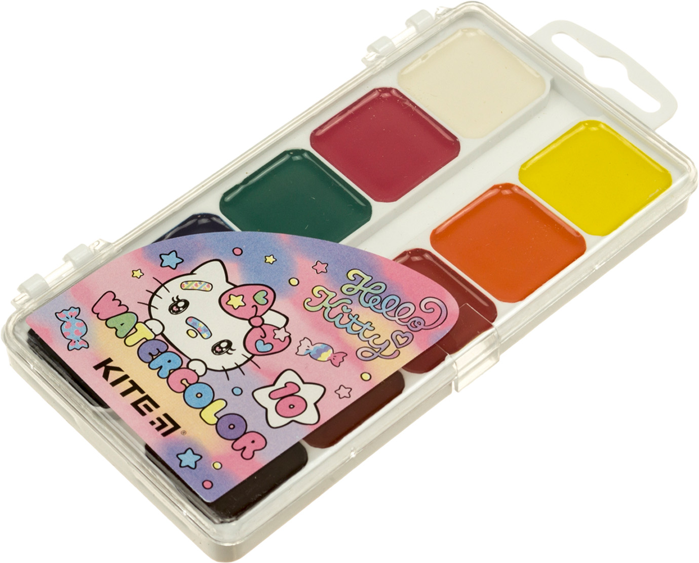 Акварель 10 кольор. "Kite" "Hello Kitty" №HК23-060(15) — фото товару | Канцелярський Сад