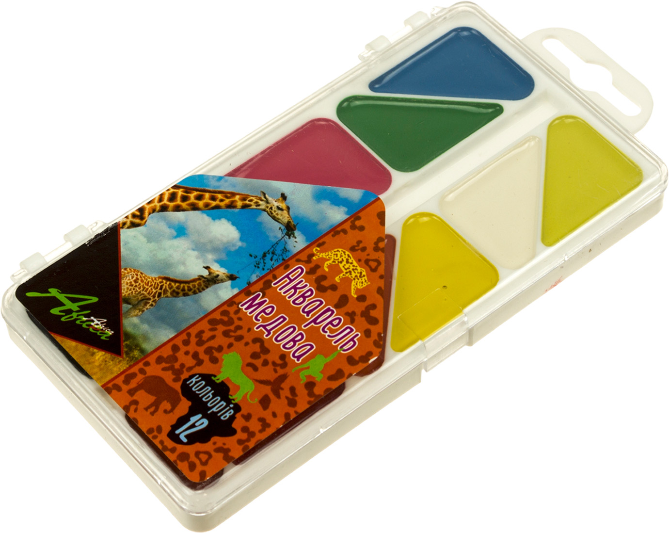 Акварель 12 кольор. "Economix" "Africa" медові №E60112(40) — фото товару | Канцелярський Сад