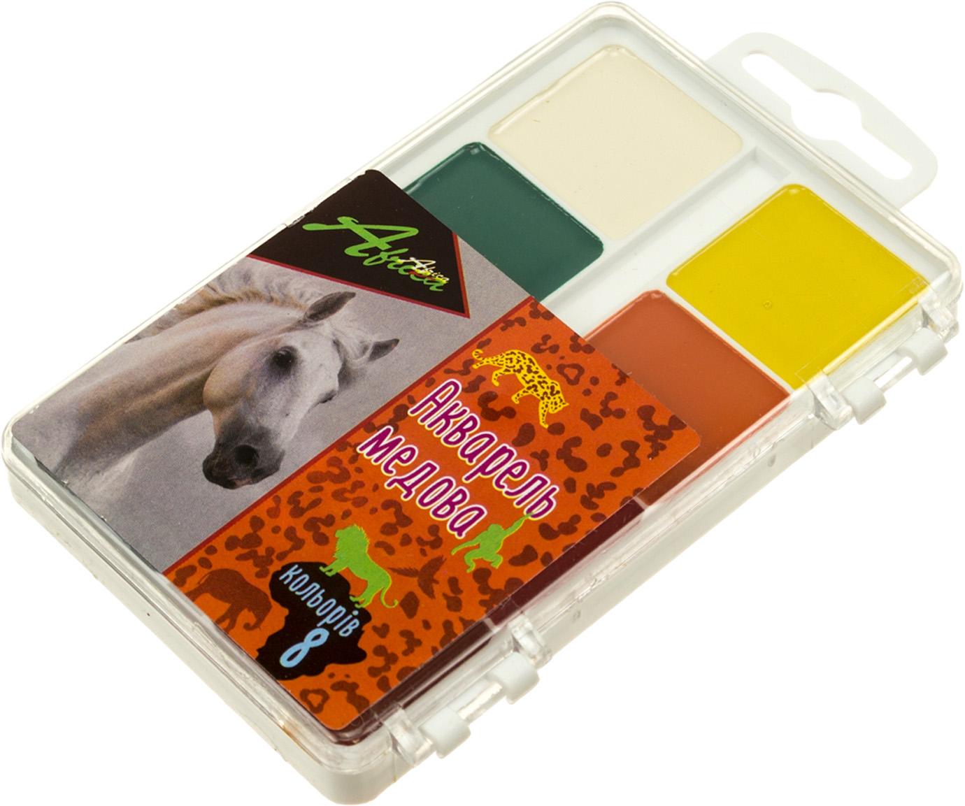 Акварель 8 кольор. "Economix" "Africa" медові №E60124(42) — фото товару | Канцелярський Сад