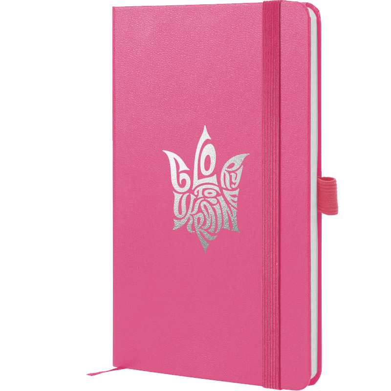 Блокнот А5 96арк. кліт. тв. обкл. "Partner" Glory рожевий №8201-10-4-A/Axent/(18) — фото товару | Канцелярський Сад