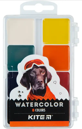 Акварель 8 кольор. "Kite" "Dogs" №K23-065(42) — фото товару | Канцелярський Сад