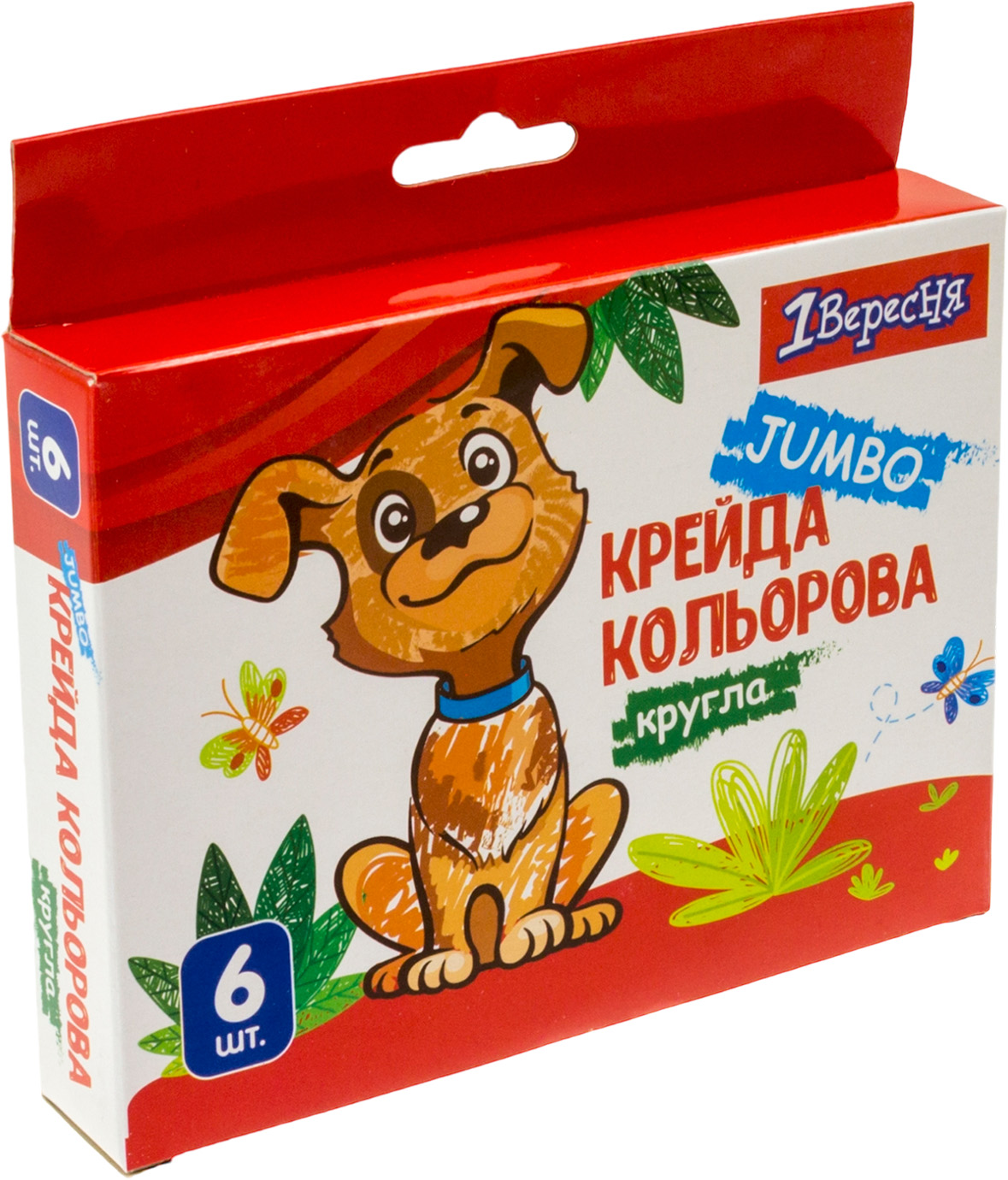 Крейда кольор. "1В" №400440 6шт Jumbo Zoo Land(12)(72) — купити | Канцелярський Сад