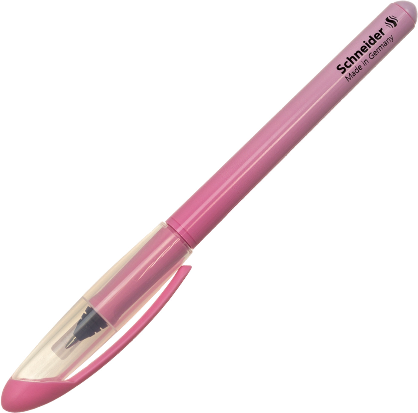 Ручка чорнильна "Schneider" №S187664 Voyage 0,7мм синя,з патроном,корпус рожевий(10) — фото товару | Канцелярський Сад