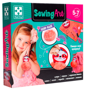 Набір для творч. "Швейне мистецтво. Лінивець" №VT4205-07(10) — фото товару | Канцелярський Сад