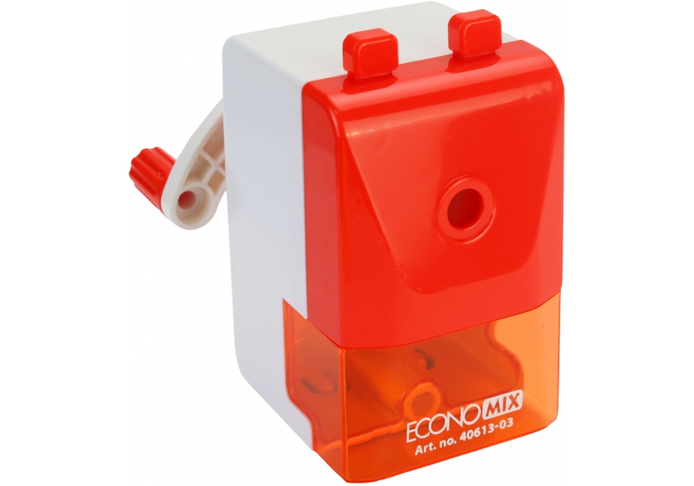 Точилка механ. "Economix" №E40613-03 червона(12) — фото товару | Канцелярський Сад