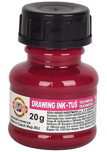 Туш для креслення "Koh-i-noor" №1417005 20гр пурпурова(20) — фото товару | Канцелярський Сад