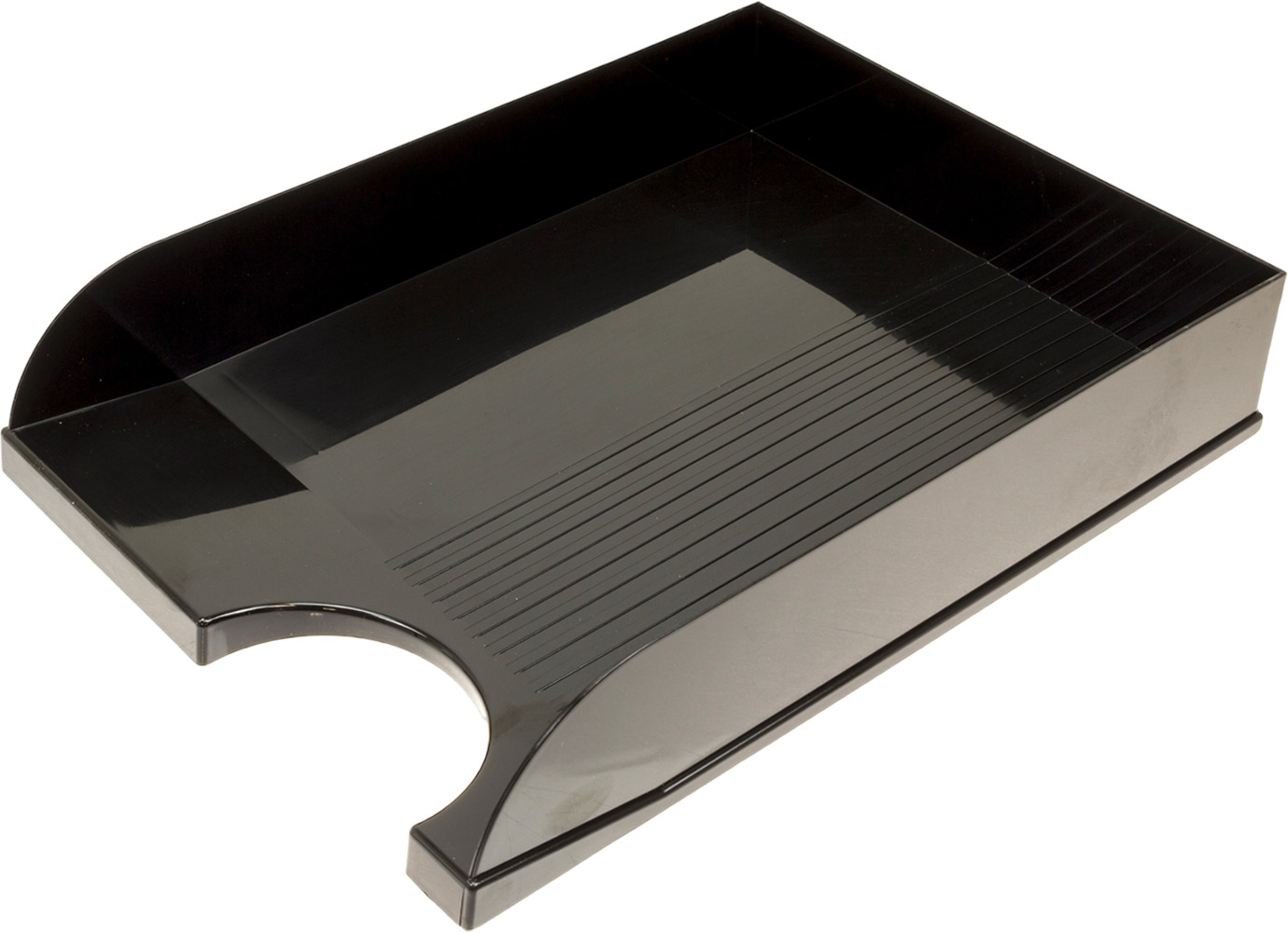 Лоток горизонт. "КіП" №ЛГ-04 чорний(2)(16) — купити | Канцелярський Сад