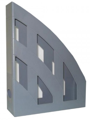 Лоток вертик. "КіП" №ЛВ-01 1від. сір.(14) — купити | Канцелярський Сад